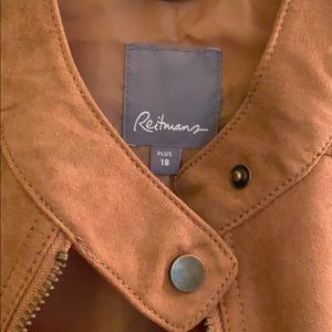 Lined suede-esque jacket